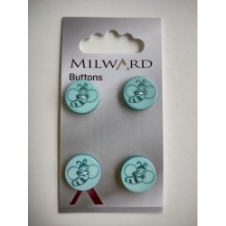 KNOPEN OP KAARTJES nr 441 Milward/ 4 stuks