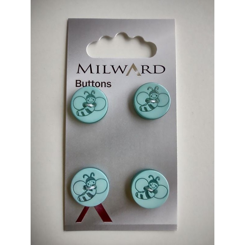 KNOPEN OP KAARTJES nr 441 Milward/ 4 stuks