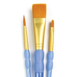 Penselen-set golden taklon 3 diverse