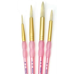 Penselen-set bristle rond 2-4-6-8
