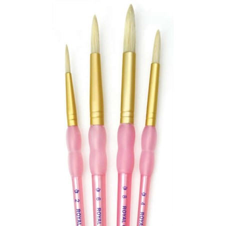 Penselen-set bristle rond 2-4-6-8