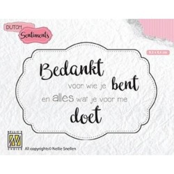 Clear stamps Bedankt voor wie je bent
