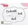 Clear stamps Bedankt voor wie je bent