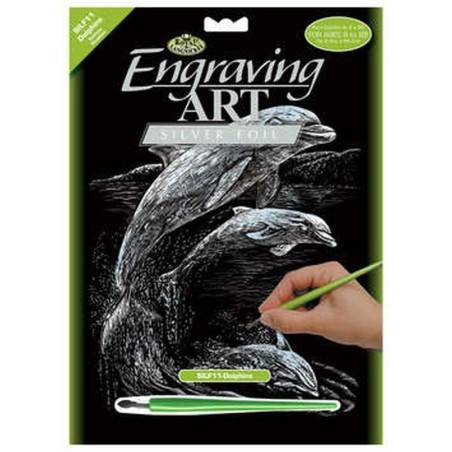 Scrappfolie Zilver Dolphins  Silf11