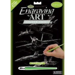 Scrappfolie Zilver Jet Planes