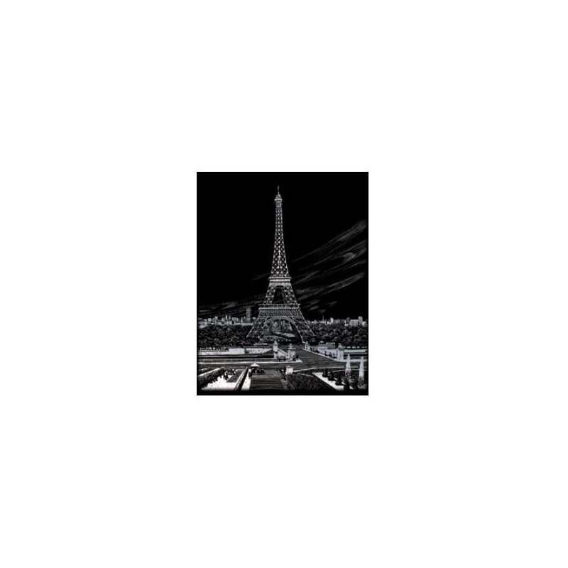 Scrappfolie Zilver Eiffel Tower