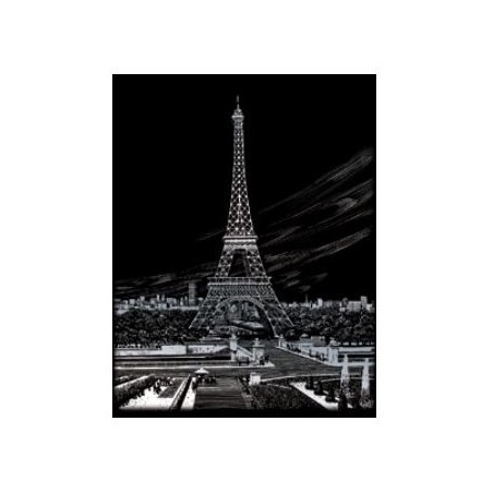 Scrappfolie Zilver Eiffel Tower