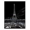 Scrappfolie Zilver Eiffel Tower
