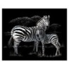 Scrappfolie Zilver Zebra's  SILF39