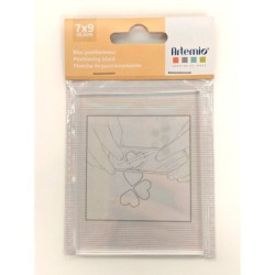 Acrylblok transparant klein 7x9x0.5