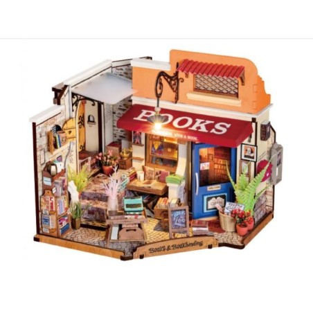 Robotime DIY huisje comer booksore