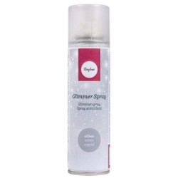 Glitterspray zilver      150ml