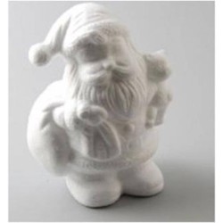 Styropor kerstman 17,5cm met beertje