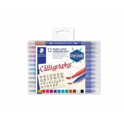 Calligraphy pen, duo punt - set 12 st DJ