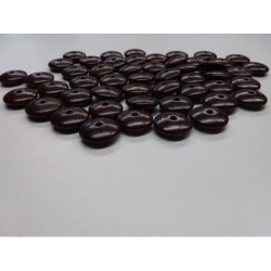 Houten kraal discus 24mm 25st