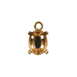 Setting for Jewel Mold Mini Oval J 9 x12mm