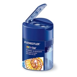slijper plastiek potje, driekantig, dubbel