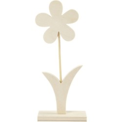 Bloem, h: 23 cm, b: 9,5 cm, triplex/1stuk, dikte1c