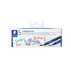 Kalligrafie markers dubbele punt 5 st div. kleuren