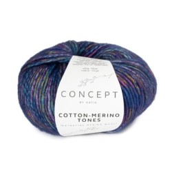 COTTON-MERINO TONES 307 vivos/azul 50