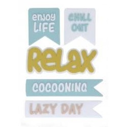Rubber icons Relax 5 stuks