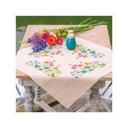 Loper Meadow Flowers bedrukt borduren