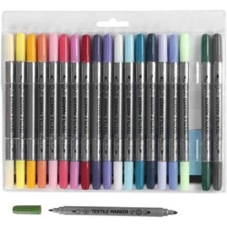 Textielstiften 20 stuks/set op 40 wasbaar