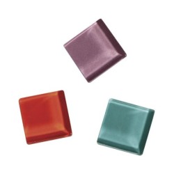 Mozaiekstenen Soft glas vierkant 2cm